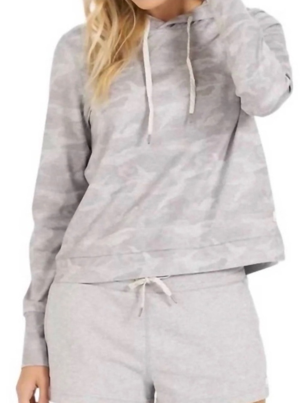 Vuori Halo Women’s S Light Gray Hooded Pullover camo - Picture 11 of 11